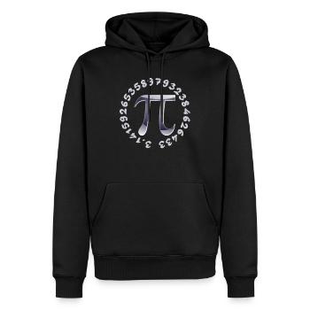 Pi 3,14 Pi-Day 14 Mars Pi jour mathématicien professeur - Sweat à capuche Premium bio Homme - noir - Devant - Nico (187cm)