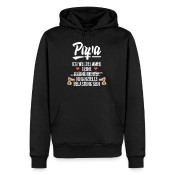 Papa kleine Tochter finanzielle Belastung - Männer Premium Bio Hoodie - Schwarz - Vorne - Nico (187cm)