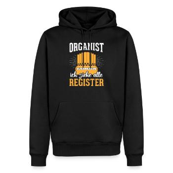 Orgel Kirche - Männer Premium Bio Hoodie - Schwarz - Vorne - Nico (187cm)
