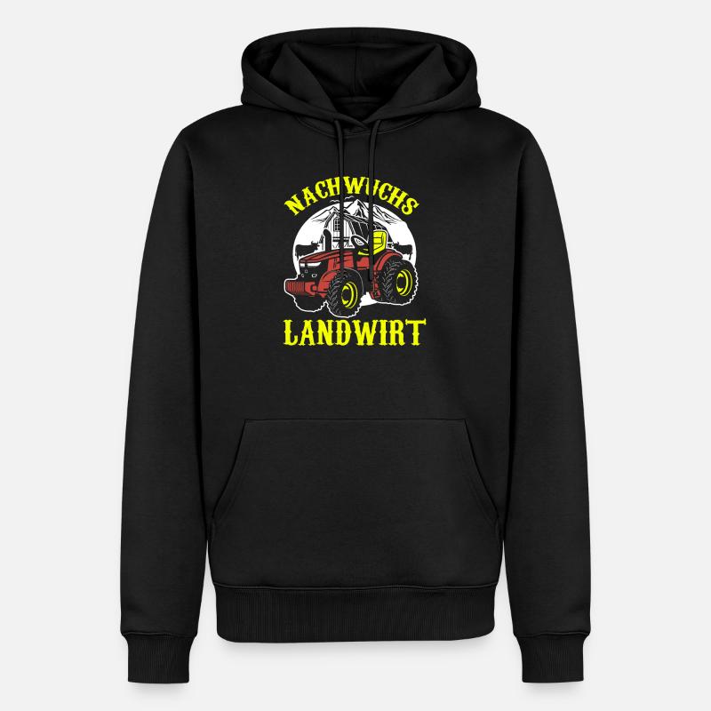 Nachwuchs Landwirt - Männer Premium Bio Hoodie - Schwarz