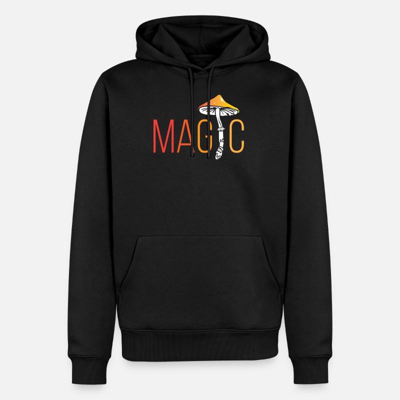Magic Champignons Champignons Champignons - Sweat à capuche Premium bio Homme - noir