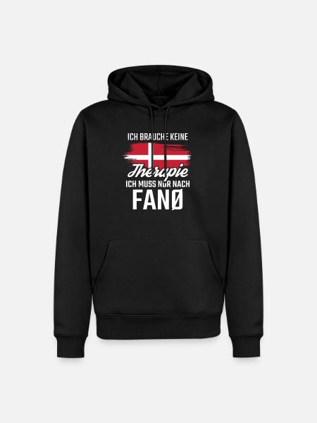 Fanö Nordseeinsel Dänemark - Männer Premium Bio Hoodie - Schwarz