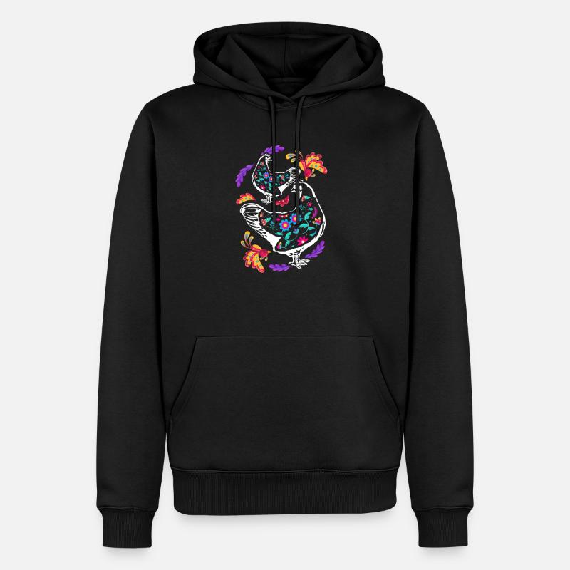 Bunte Hühner - Männer Premium Bio Hoodie - Schwarz