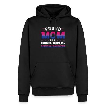 Bisexuelle Tochter LGBT Bisexuelle Tochter - Männer Premium Bio Hoodie - Schwarz - Vorne - Nico (187cm)