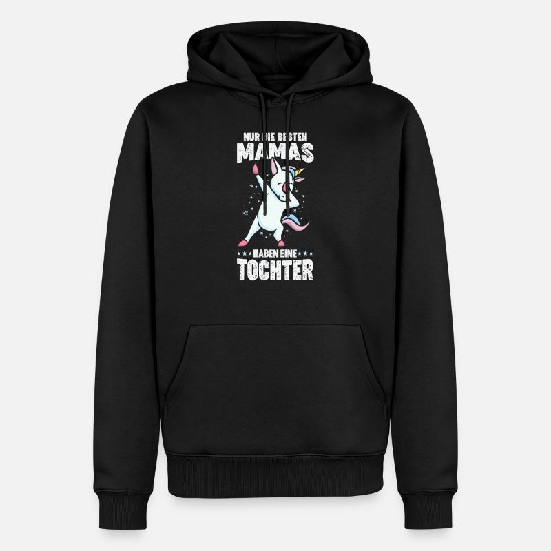 Mama Tochter Partnerlook Geschenk - Männer Premium Bio Hoodie - Schwarz