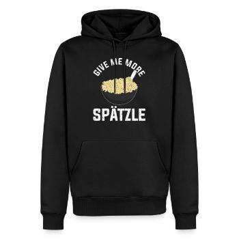Le sort de La Souabe - Sweat à capuche Premium bio Homme - noir - Devant - Nico (187cm)