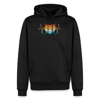Schneider Faden Nähen Yarn Nadel Häkeln Wolle - Männer Premium Bio Hoodie - Schwarz - Vorne - Nico (187cm)