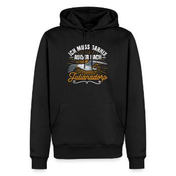 Julianadorp Niederlande Strand Möwen - Männer Premium Bio Hoodie - Schwarz - Vorne - Nico (187cm)