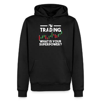 Trading Trader Investor Forex Aktien Geschenk - Männer Premium Bio Hoodie - Schwarz - Vorne - Nico (187cm)