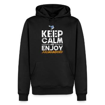 Julianadorp Niederlande Möwe Urlaub - Männer Premium Bio Hoodie - Schwarz - Vorne - Nico (187cm)