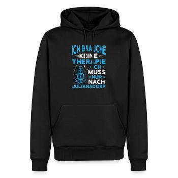 Julianadorp Niederlande Anker Urlaub - Männer Premium Bio Hoodie - Schwarz - Vorne - Nico (187cm)