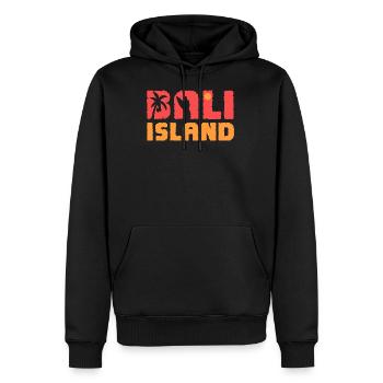 Surf de surf de surf surfergirl Bali Surf surf - Sweat à capuche Premium bio Homme - noir - Devant - Nico (187cm)