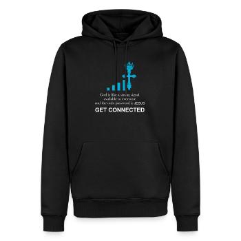 Katholischer Priester | Witziges Geschenk | - Männer Premium Bio Hoodie - Schwarz - Vorne - Nico (187cm)