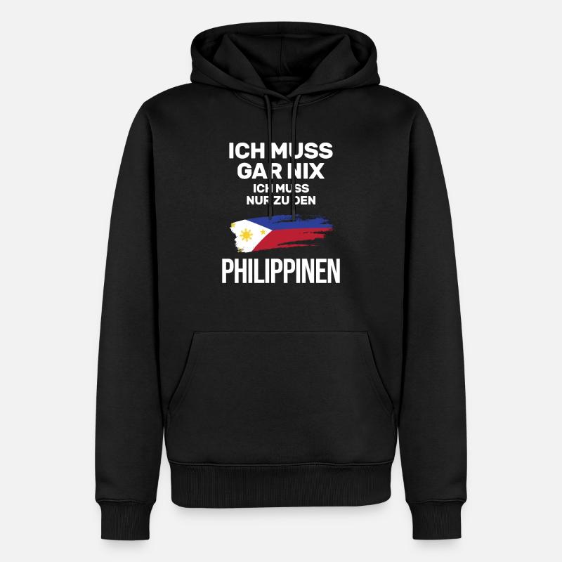 Philippinisch Philippinen Manila - Männer Premium Bio Hoodie - Schwarz