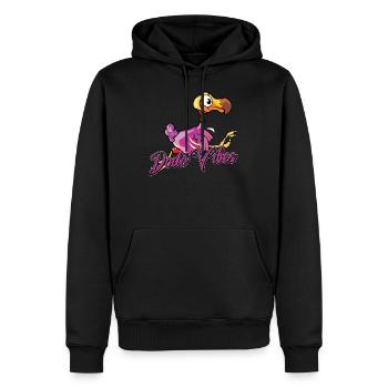 Dodo Mauritius Vogel Dronte - Sweat à capuche Premium bio Homme - noir - Devant - Nico (187cm)