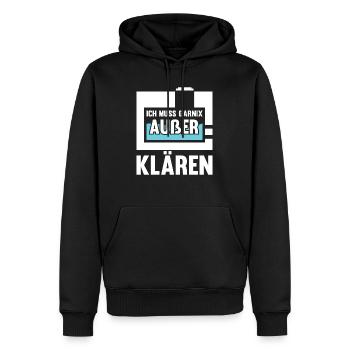 Fachkraft Abwassertechnik Kläranlage - Männer Premium Bio Hoodie - Schwarz - Vorne - Nico (187cm)