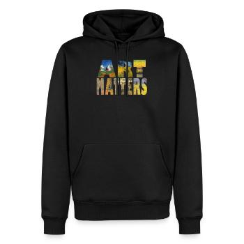 Art Matters Van Gogh Collage - Men’s Premium Organic Hoodie - black - Front - Nico (187cm)