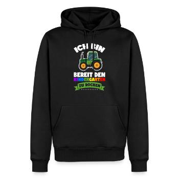 Kindergartenkind Einhorn Kindergarten Geschenk - Männer Premium Bio Hoodie - Schwarz - Vorne - Nico (187cm)