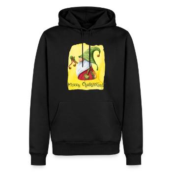 118 gnomes de Noël chemise vintage hiver frais - Sweat à capuche Premium bio Homme - noir - Devant - Nico (187cm)