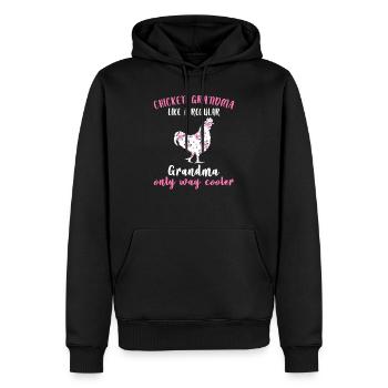 Poulet grand-mère Farming poulets cadeau - Sweat à capuche Premium bio Homme - noir - Devant - Nico (187cm)