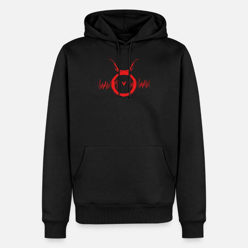 Stier Sternzeichen - Männer Premium Bio Hoodie - Schwarz