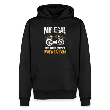 Mofa Moped - Männer Premium Bio Hoodie - Schwarz - Vorne - Nico (187cm)