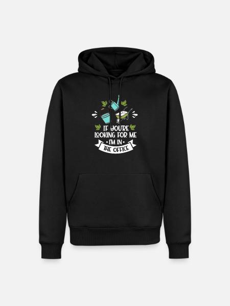 Jardin jardin jardin cadeau - Sweat à capuche Premium bio Homme - noir