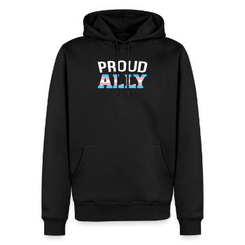 Transgender-Verbündeter Transgender-Verbündeter - Männer Premium Bio Hoodie - Schwarz - Vorne - Nico (187cm)
