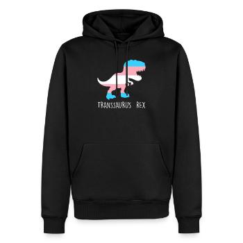 Transgender Dinosaurier Transgender Trans Geschenk - Männer Premium Bio Hoodie - Schwarz - Vorne - Nico (187cm)