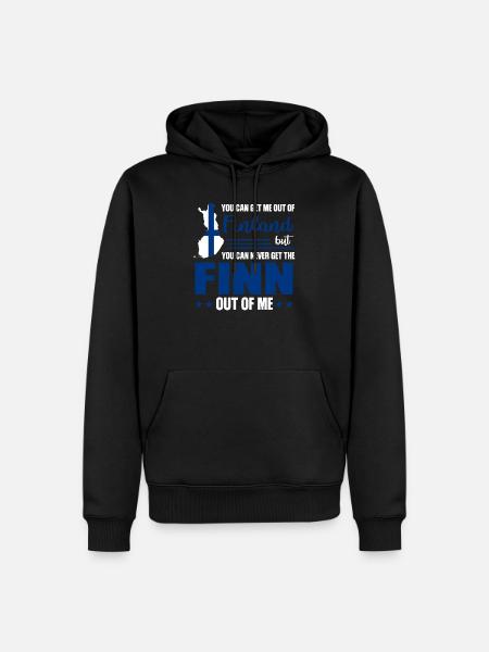 Finland Finnish Finnish Gift - Men’s Premium Organic Hoodie - black