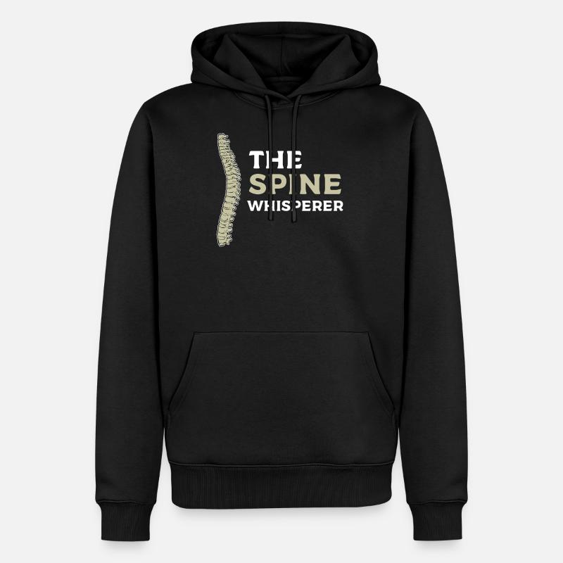 Physiothérapie - Sweat à capuche Premium bio Homme - noir