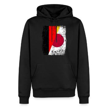 Deutschland Japan Berlin Tokio Sport Athlet Fan - Männer Premium Bio Hoodie - Schwarz - Vorne - Nico (187cm)