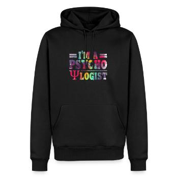 Psychologue Thérapeute Thérapie Psychologue Profession - Sweat à capuche Premium bio Homme - noir - Devant - Nico (187cm)