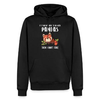Roter Panda Panda Panda Geschenk Liebhaber - Männer Premium Bio Hoodie - Schwarz - Vorne - Nico (187cm)