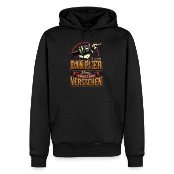 Vape Dampfer E Zigarette Spruch Vaping Geschenk - Männer Premium Bio Hoodie - Schwarz - Vorne - Nico (187cm)