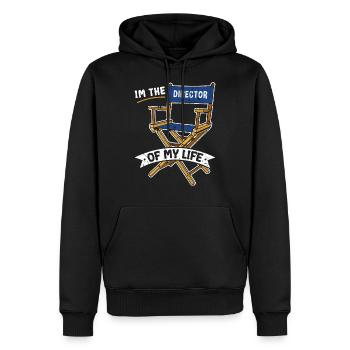 Im The Director Of My Life Motivational - Männer Premium Bio Hoodie - Schwarz - Vorne - Nico (187cm)