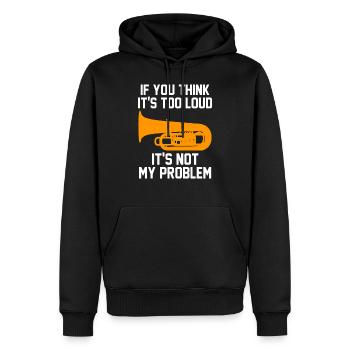 Tuba Tuba Tuba Spieler Geschenk - Männer Premium Bio Hoodie - Schwarz - Vorne - Nico (187cm)