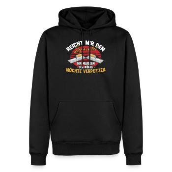Stuckateur Verputzer Gipser - Männer Premium Bio Hoodie - Schwarz - Vorne - Nico (187cm)