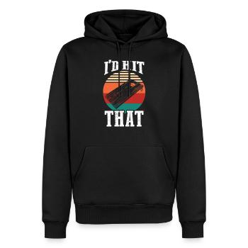 Cornhole Cornhole Geschenk - Männer Premium Bio Hoodie - Schwarz - Vorne - Nico (187cm)