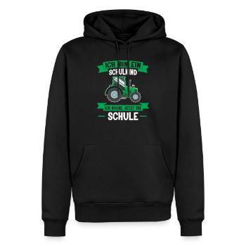 Schulanfang Schulkind Einschulung Geschenk - Männer Premium Bio Hoodie - Schwarz - Vorne - Nico (187cm)
