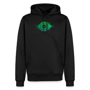Vinyl Schallplatte Geschenk - Männer Premium Bio Hoodie - Schwarz - Vorne - Nico (187cm)