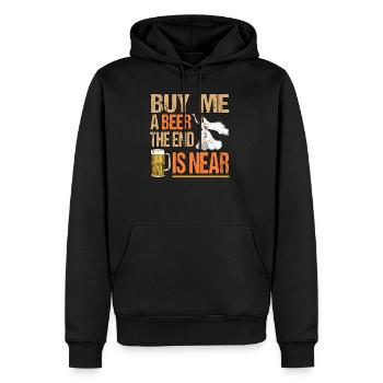 Enterrement de vie de garçon Mariée Célibataire - Sweat à capuche Premium bio Homme - noir - Devant - Nico (187cm)