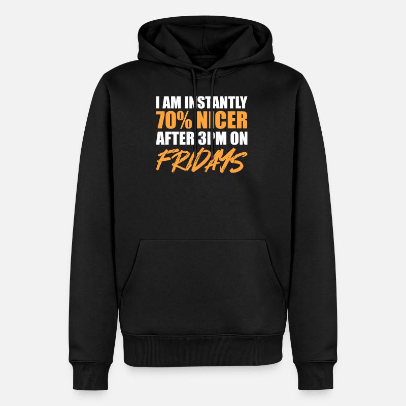 Sofort schöner Arbeitstier Geschenk - Männer Premium Bio Hoodie - Schwarz