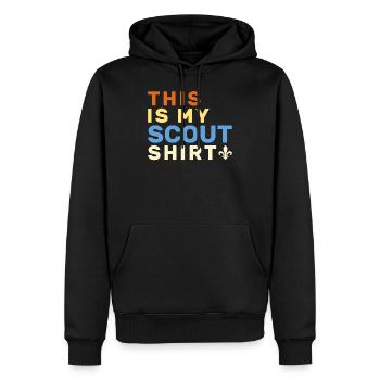 Scouting Scouting Gift - Men’s Premium Organic Hoodie - black - Front - Nico (187cm)
