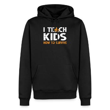 Scout Coach Coach Scout cadeau - Sweat à capuche Premium bio Homme - noir - Devant - Nico (187cm)
