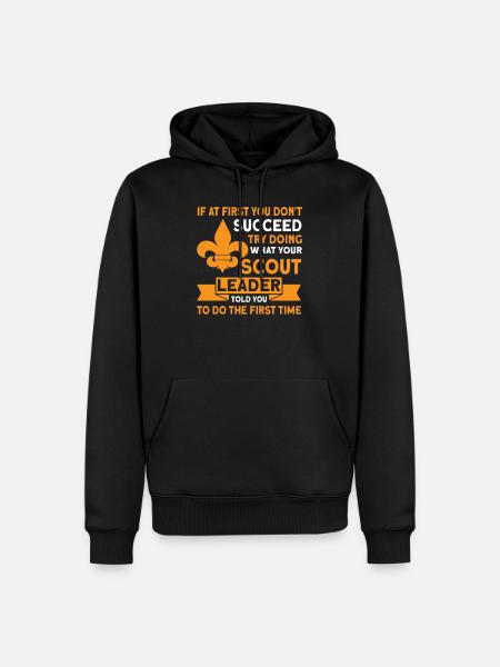 Scout Leader Scout Coach Gift - Men’s Premium Organic Hoodie - black