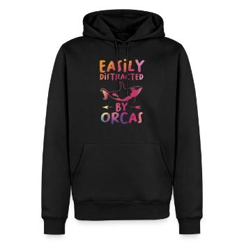 Orca Orca Geschenk - Männer Premium Bio Hoodie - Schwarz - Vorne - Nico (187cm)