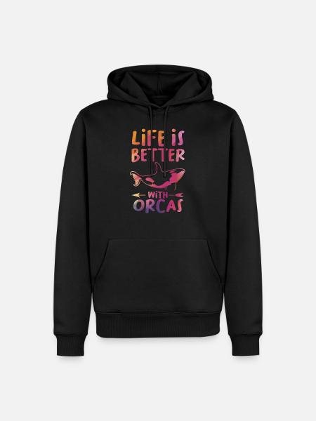 Orca Orca Gift - Men’s Premium Organic Hoodie - black