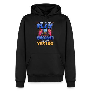 Gamer Jeux vidéo Spurch Gaming Drôle Cadeau - Sweat à capuche Premium bio Homme - noir - Devant - Nico (187cm)
