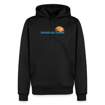 SUP Girl SUP Paddle Board - Sweat à capuche Premium bio Homme - noir - Devant - Nico (187cm)